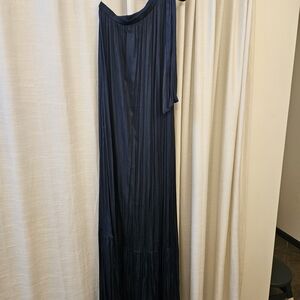 Evereve Dark Blue Maxi Skirt